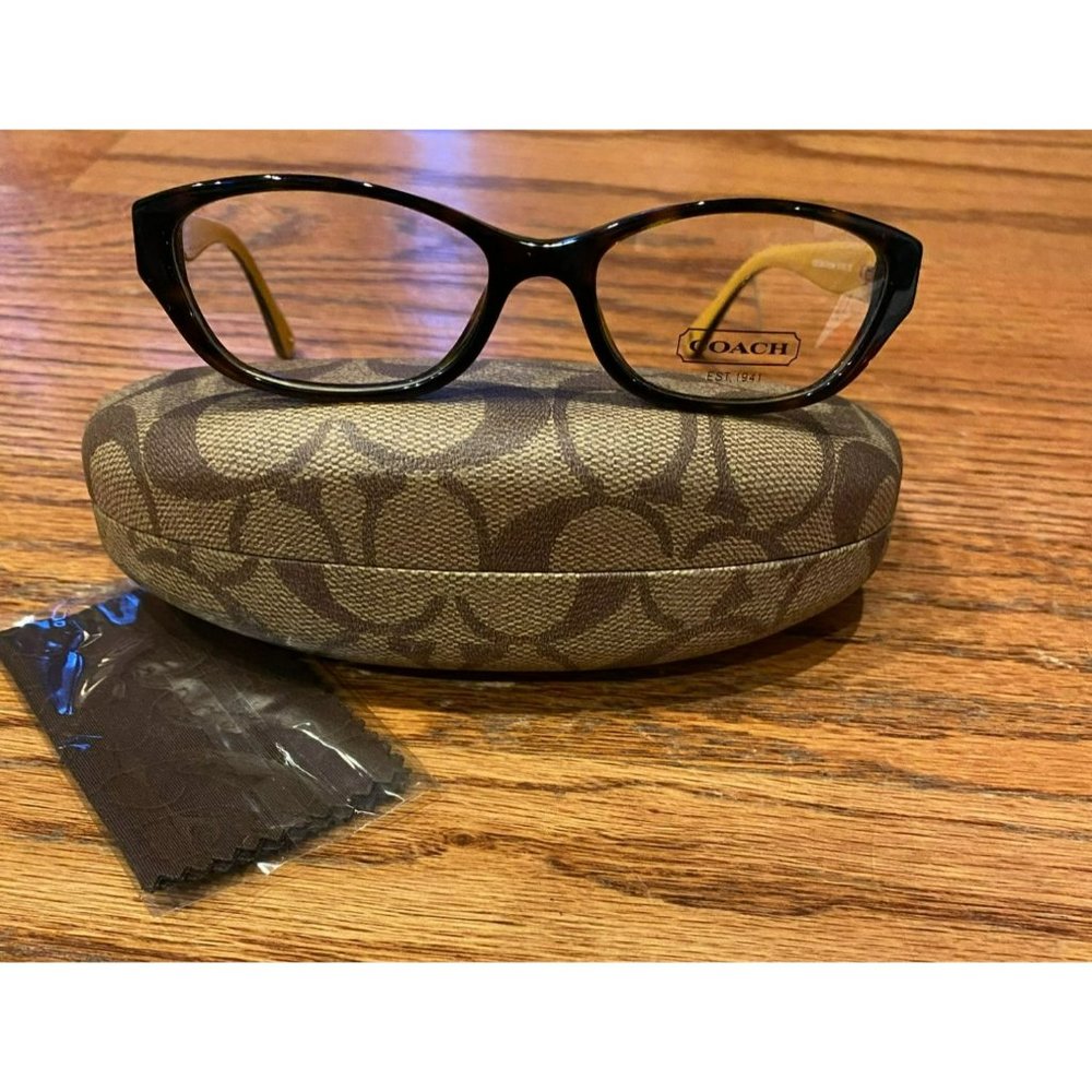 New Authentic Womens Coach Designer Eyeglasses 5055  Dark Tortoise